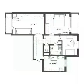Продается 3-комн. квартира, 60,2 м²