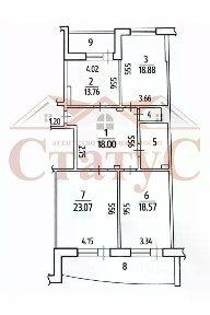 Продается 3-комн. квартира, 100 м²