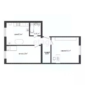 Продается 2-комн. квартира, 62,8 м²