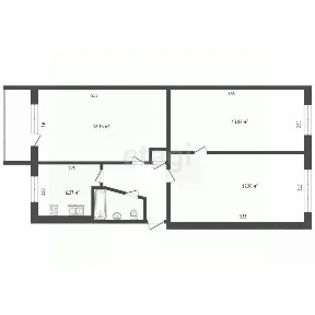Продается 3-комн. квартира, 63,69 м²