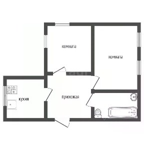 Продается 50% часть дома, 52 м²