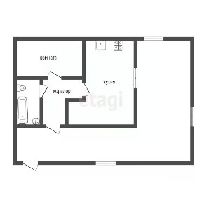 Продается 1-этажный дом, 90 м²