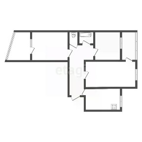 Продается 3-комн. квартира, 57,9 м²