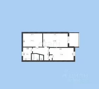 Продается 3-комн. квартира, 60 м²
