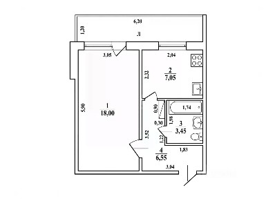 Продается 1-комн. квартира, 34,8 м²