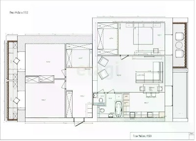 Продается квартира свободной планировки, 114,5 м²