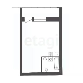 Продается студия, 27,1 м²
