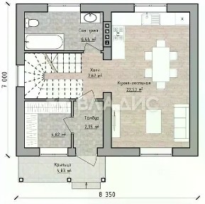 Продается 2-этажный дом, 88,36 м²