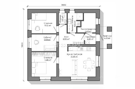 Продается 1-этажный дом, 100 м²