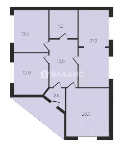 Продается 1-этажный дом, 88,2 м²