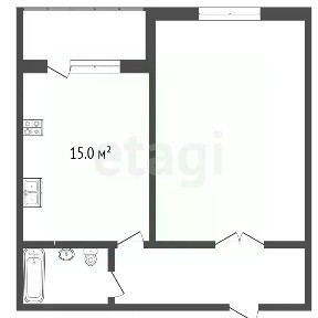 Продается 1-комн. квартира, 44,1 м²