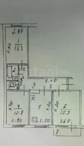 Продается 3-комн. квартира, 66,6 м²