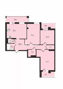 Продается 3-комн. квартира, 111 м²