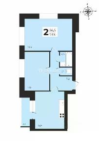 Продается 2-комн. квартира, 59,6 м²