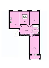 Продается 3-комн. квартира, 68 м²