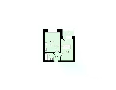Продается 1-комн. квартира, 37,3 м²