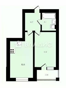 Продается 1-комн. квартира, 37 м²