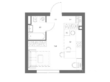Продается студия, 29,1 м²