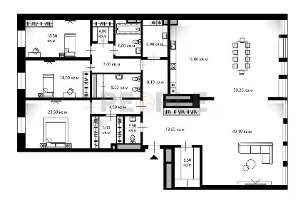 Продается 4-комн. квартира, 252,7 м²