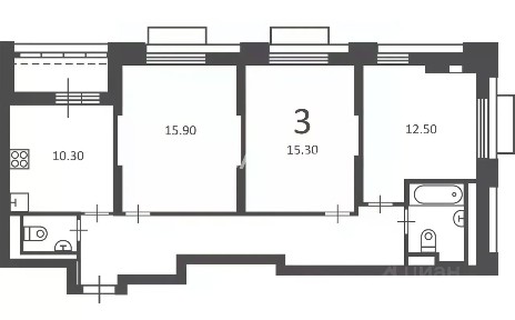 Продается 3-комн. квартира, 75,4 м²