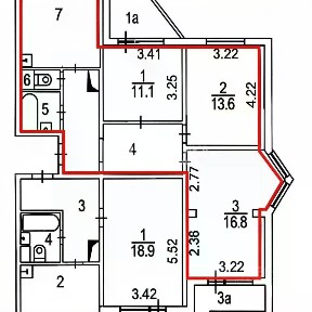 Продается 3-комн. квартира, 74,4 м²