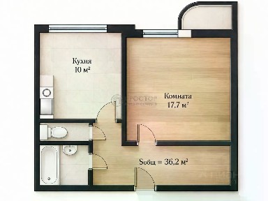 Продается 1-комн. квартира, 36,2 м²