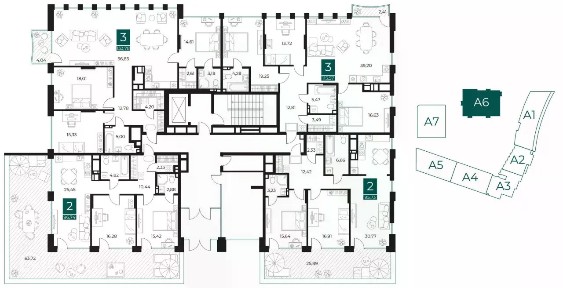 Продается 2-комн. квартира, 96,74 м²