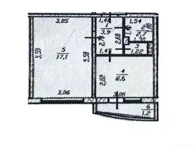 Продается 1-комн. квартира, 34,7 м²