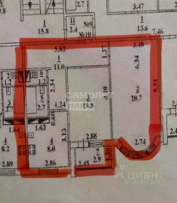 Сдается 2-комн. квартира, 55,4 м²