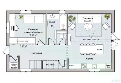 Продается 2-этажный коттедж, 135 м²