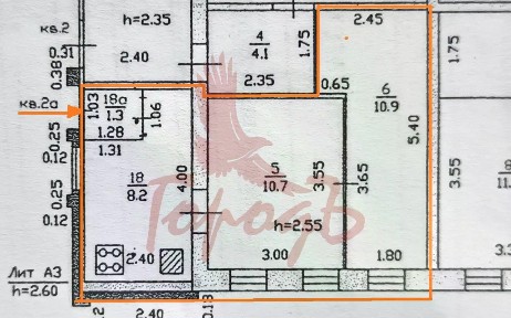 Продается 50% часть дома, 31 м²