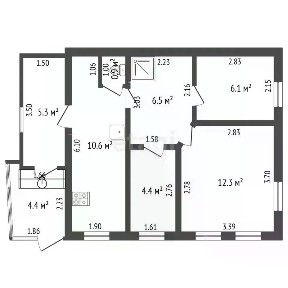 Продается 1-этажный дом, 40,8 м²