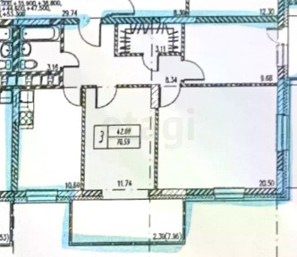 Продается 3-комн. квартира, 70 м²