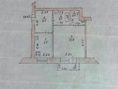 Продается 1-комн. квартира, 35,1 м²