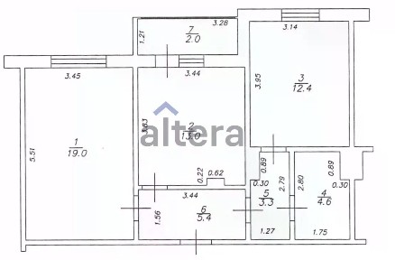 Продается 2-комн. квартира, 57,7 м²