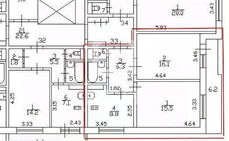 Продается 2-комн. квартира, 49,9 м²
