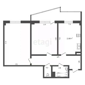 Сдается 1-комн. квартира, 68 м²