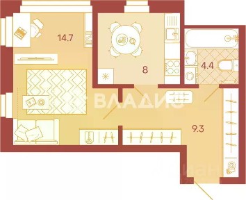 Продается 1-комн. квартира, 36,4 м²