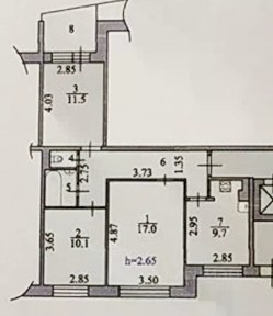 Продается 3-комн. квартира, 62,6 м²