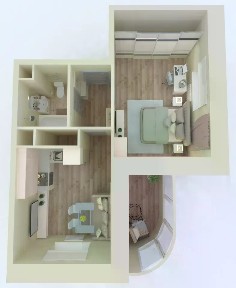 Продается 1-комн. квартира, 43,1 м²