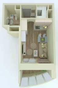 Продается студия, 26 м²