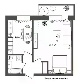 Продается 1-комн. квартира, 35,3 м²
