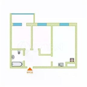 Продается 2-комн. квартира, 54,7 м²