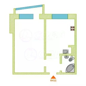 Продается 1-комн. квартира, 34 м²