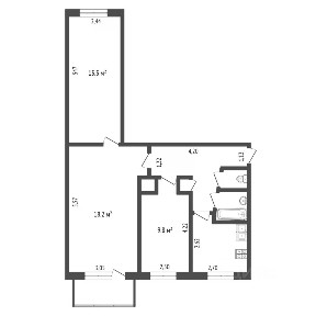 Продается 3-комн. квартира, 59,1 м²