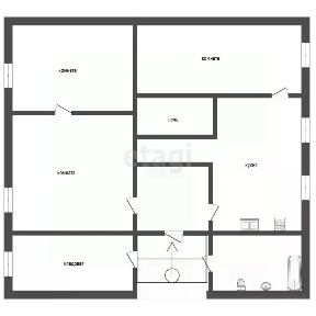 Продается 1-этажный дом, 56 м²