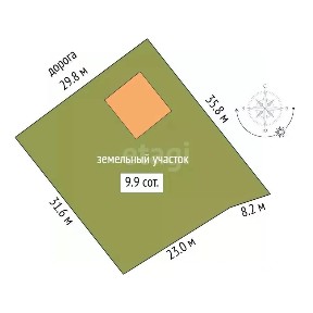 Продается участок, 9 сот.