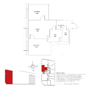 Продается 2-комн. квартира, 55,2 м²