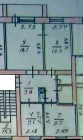 Продается 3-комн. квартира, 60,6 м²