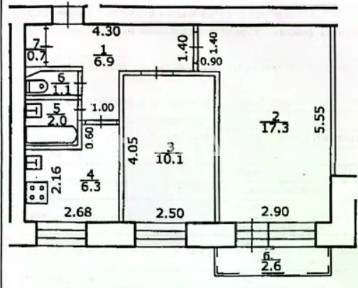 Продается 2-комн. квартира, 44,4 м²